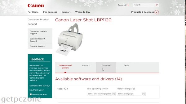 canon lbp 1120 printer driver